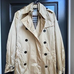 NWOT Burberry Nylon 2in1 Trench Coat and Quilt Jacket 4 XS